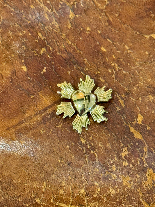 Broche Coeur Sacré Gold