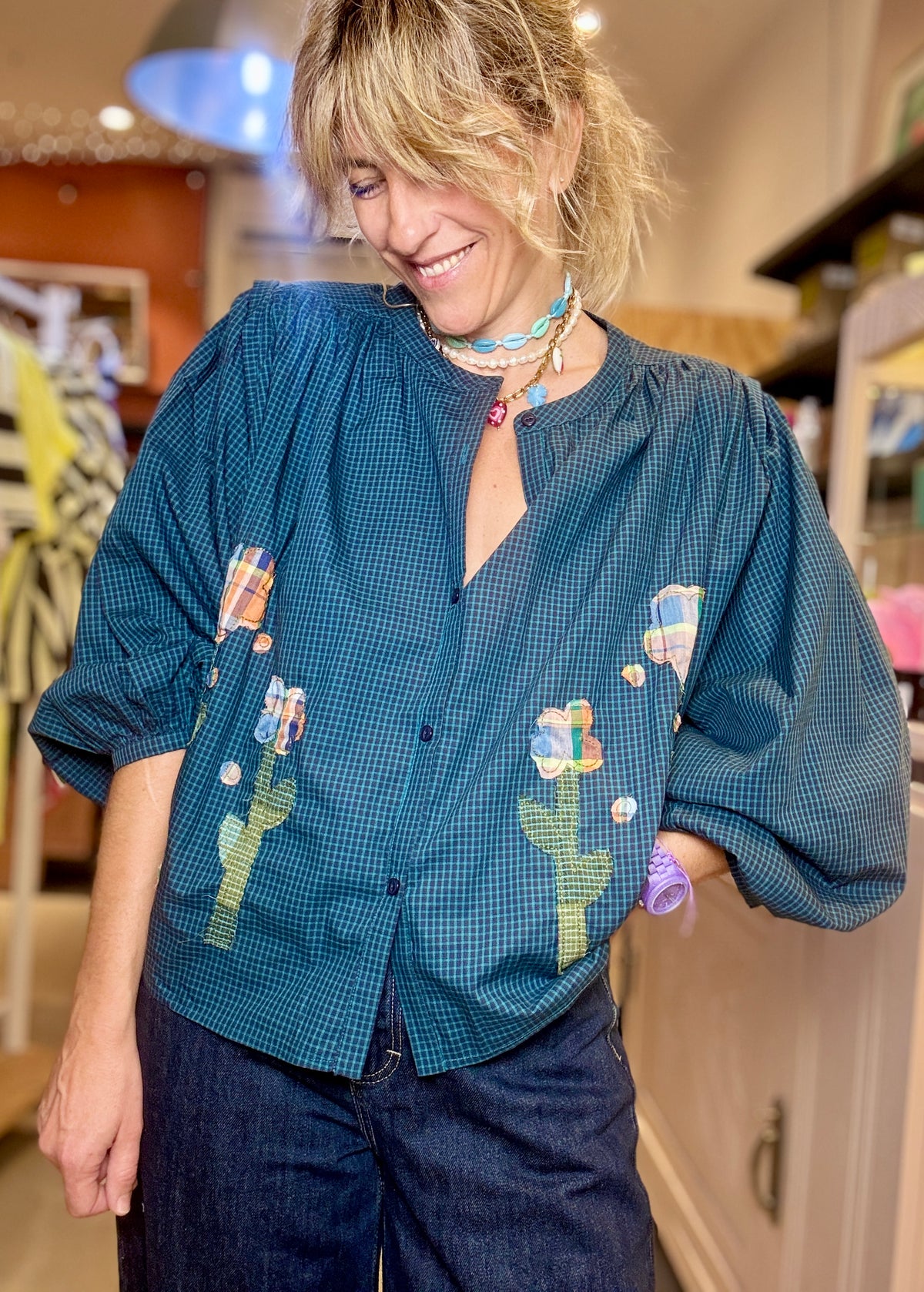 Chemise Janet bleue