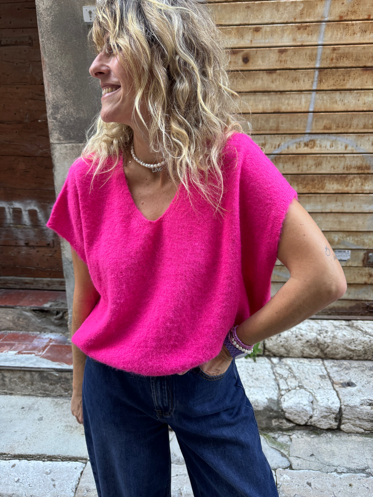Pull Gilbert rose fluo