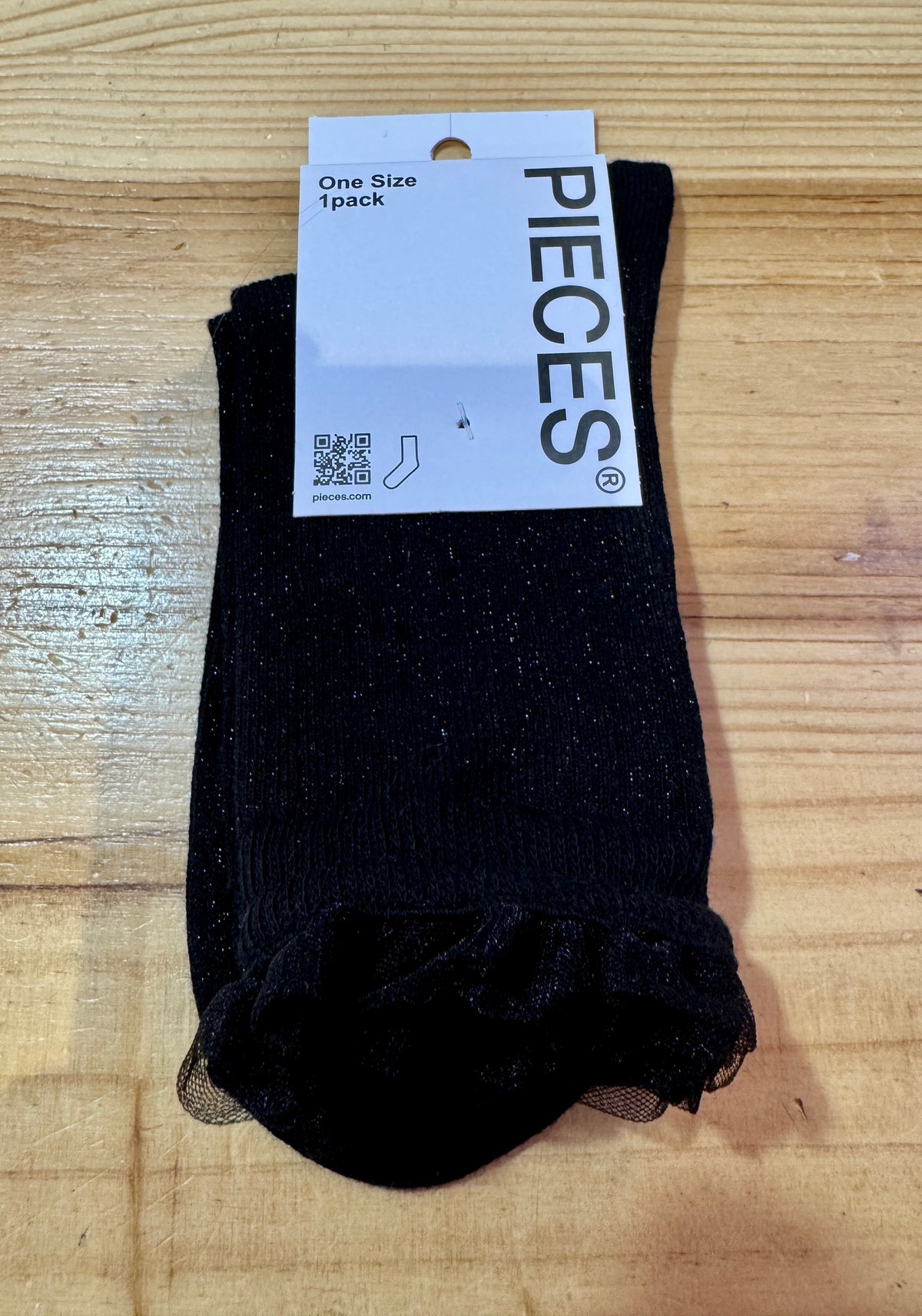 Chaussettes paillettes à volants