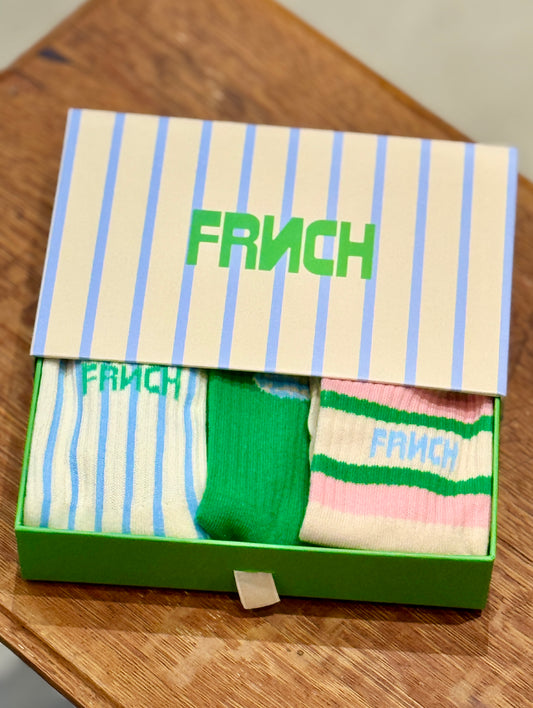 Boite 3 chaussettes green