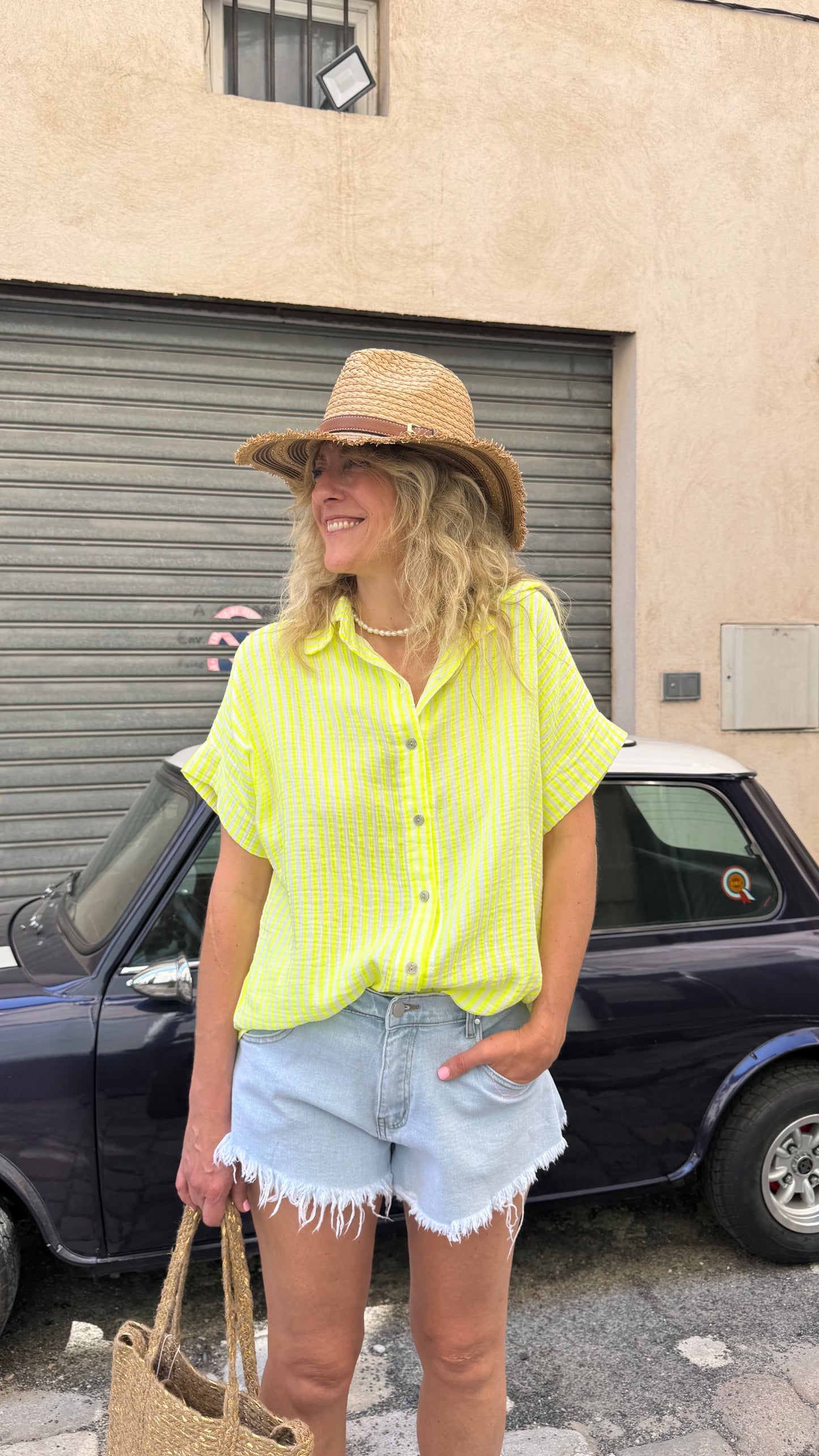 Chemise Line fluo jaune