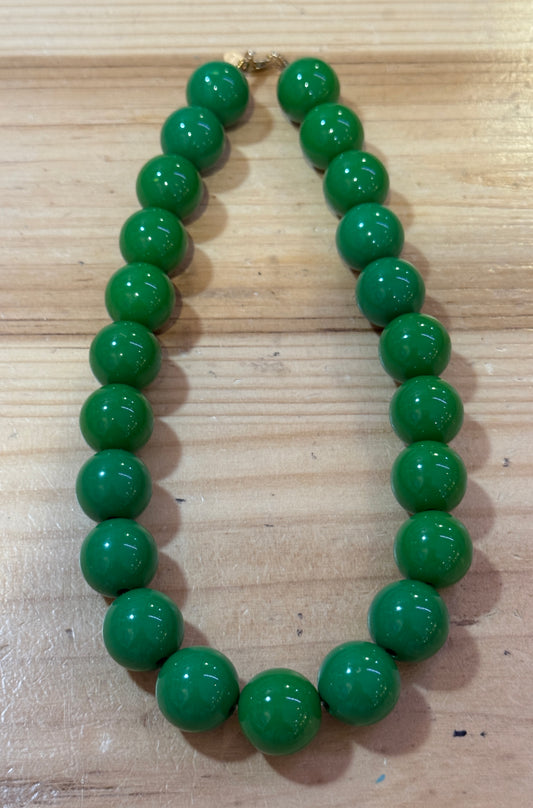Collier Boules vertes
