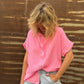 Chemise Line fluo rose