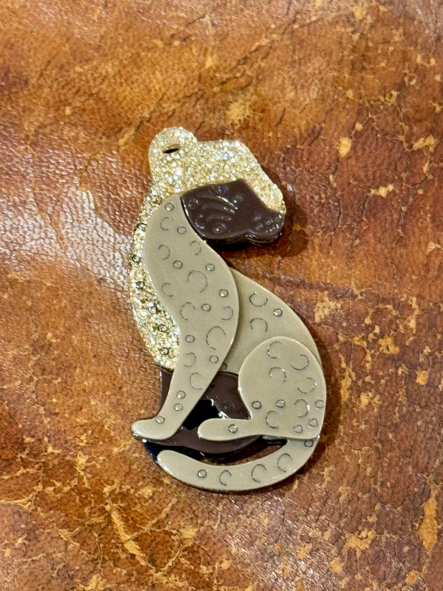 Broche Panthère or