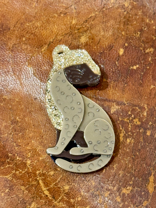 Broche Panthère or