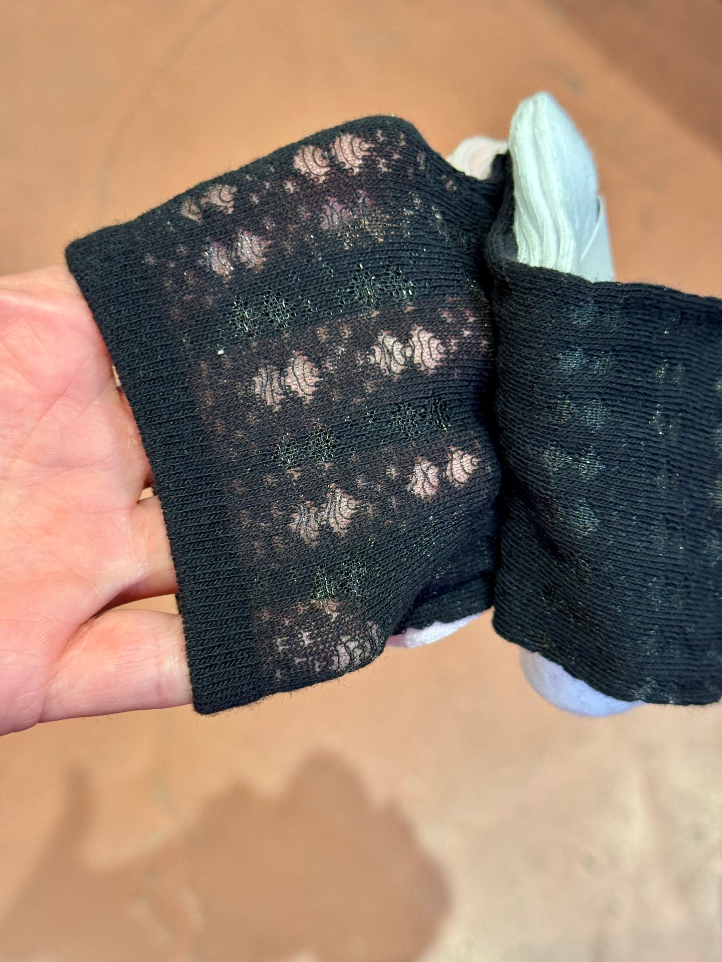 Trio de chaussettes ajourées