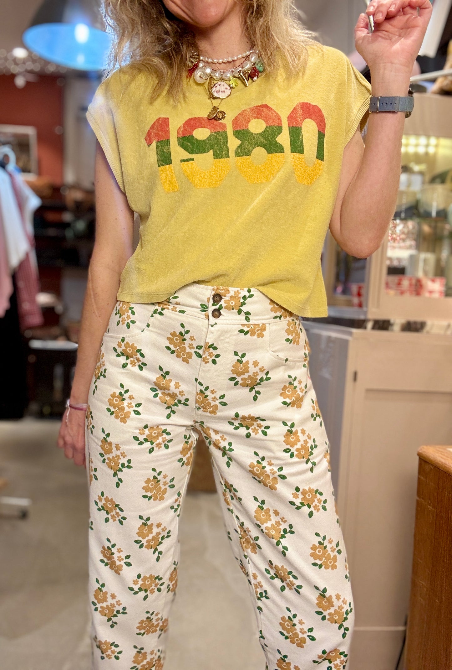 Pantalon Yellow Flowers