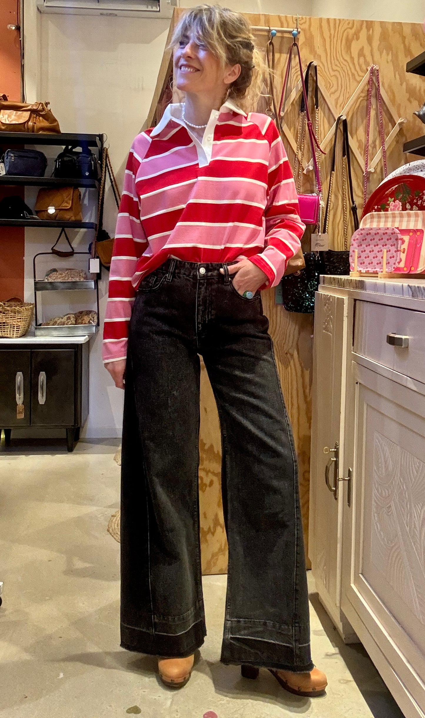 Jean Janis noir délavé