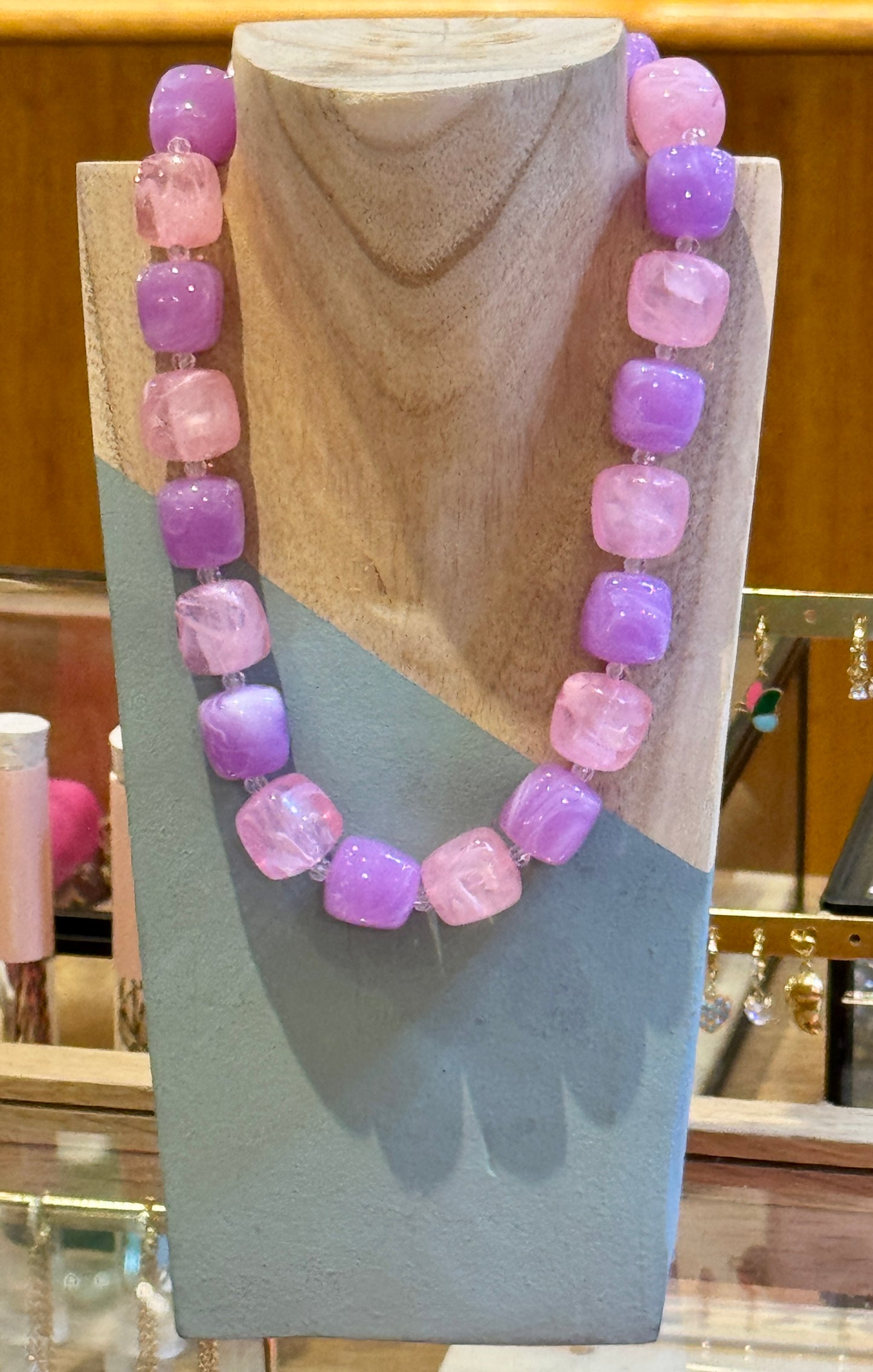 Collier Bonbon parme