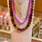 Collier Perles rose
