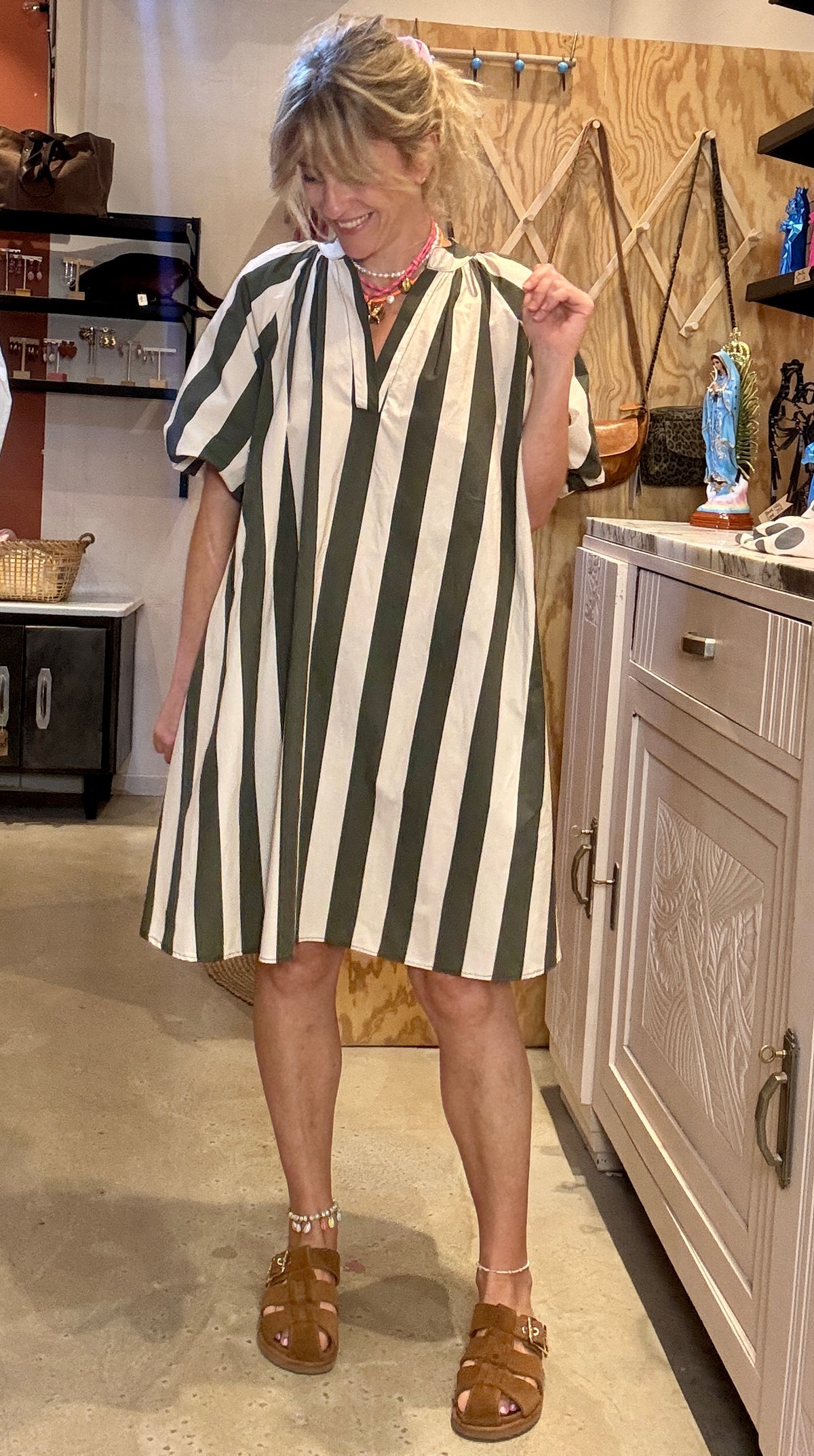 Robe Poppy rayures
