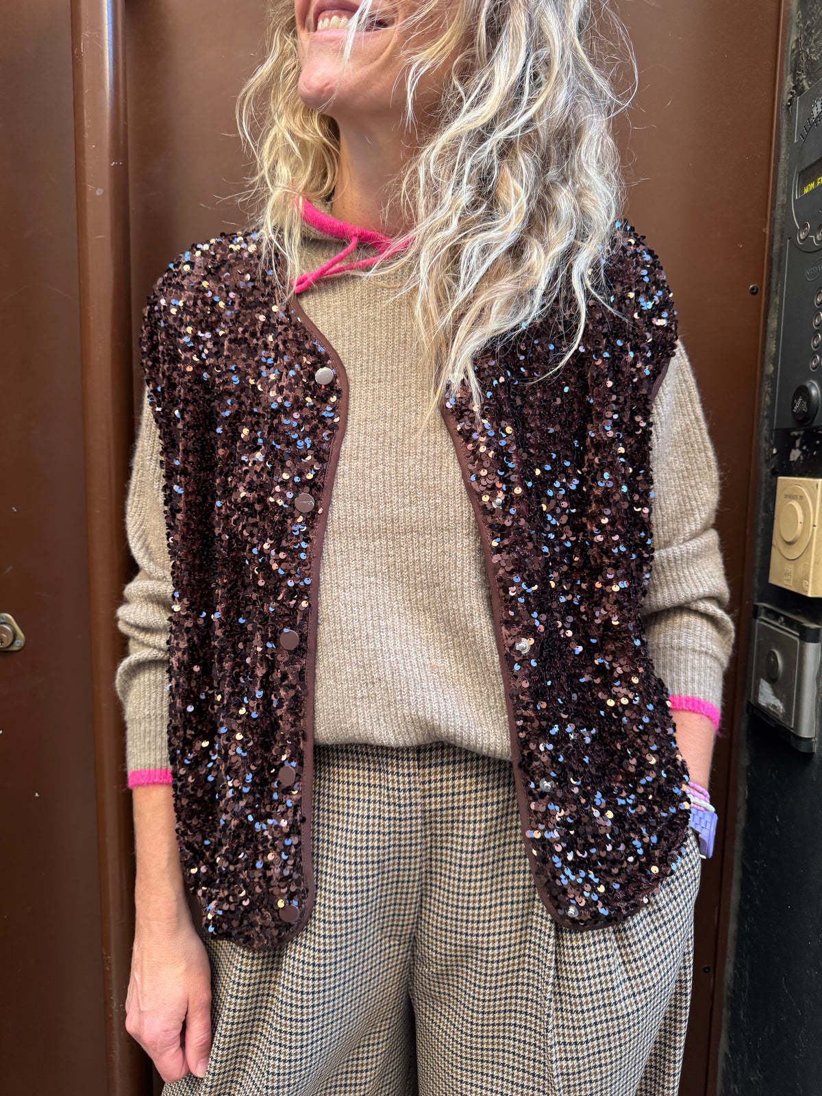 Gilet Abba choco