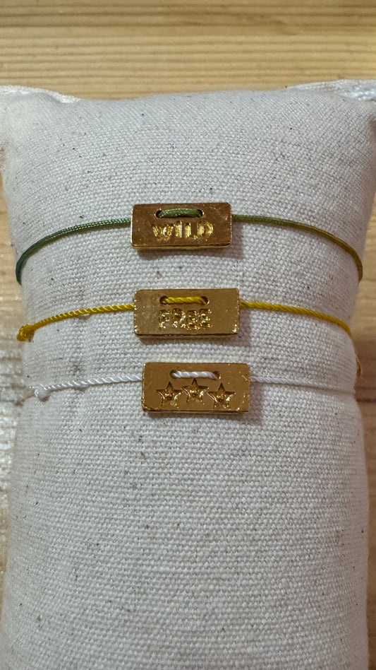 Bracelet Cordon Plaque