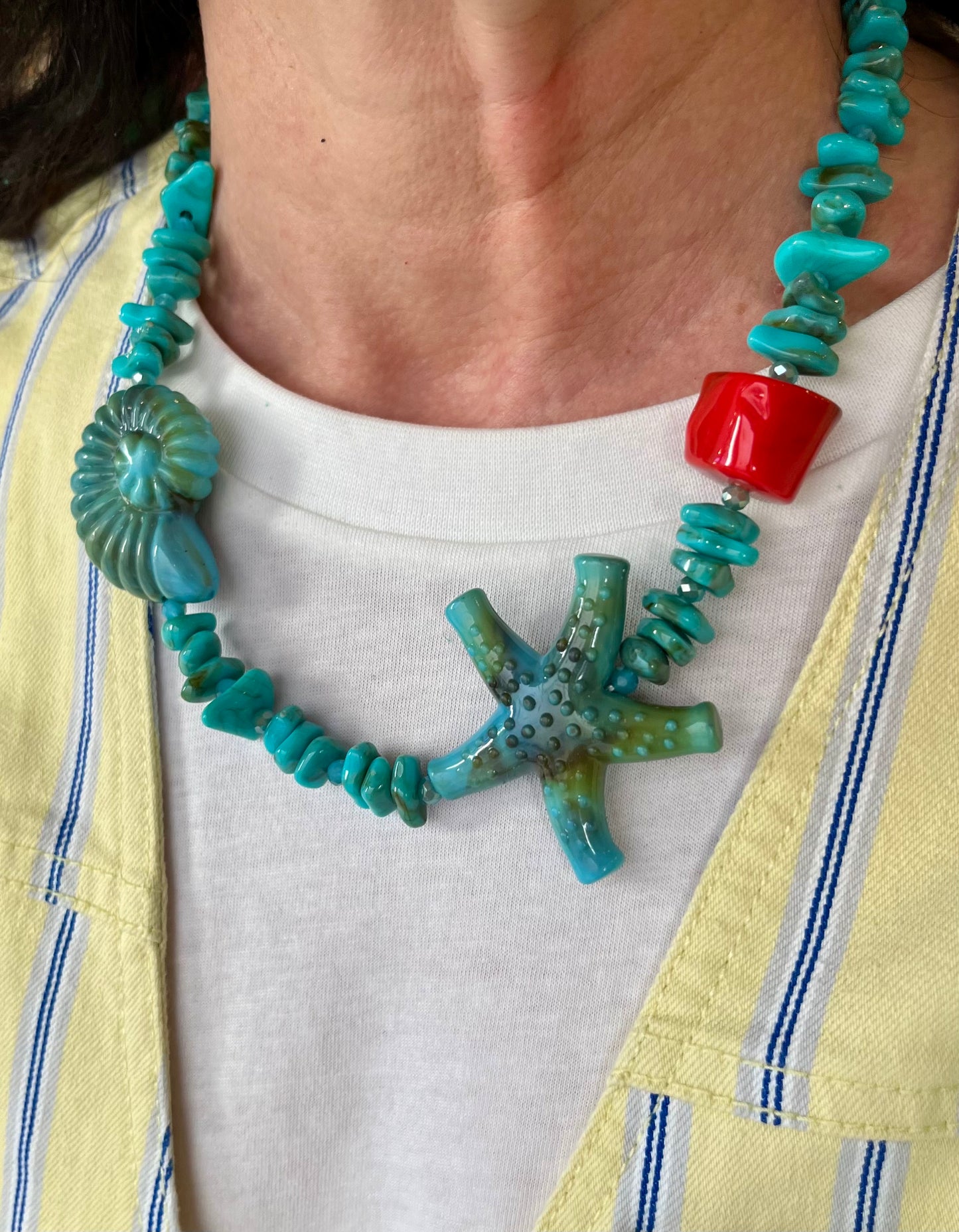 Collier Coco bleu
