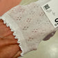 Chaussettes coton ajouré blanc