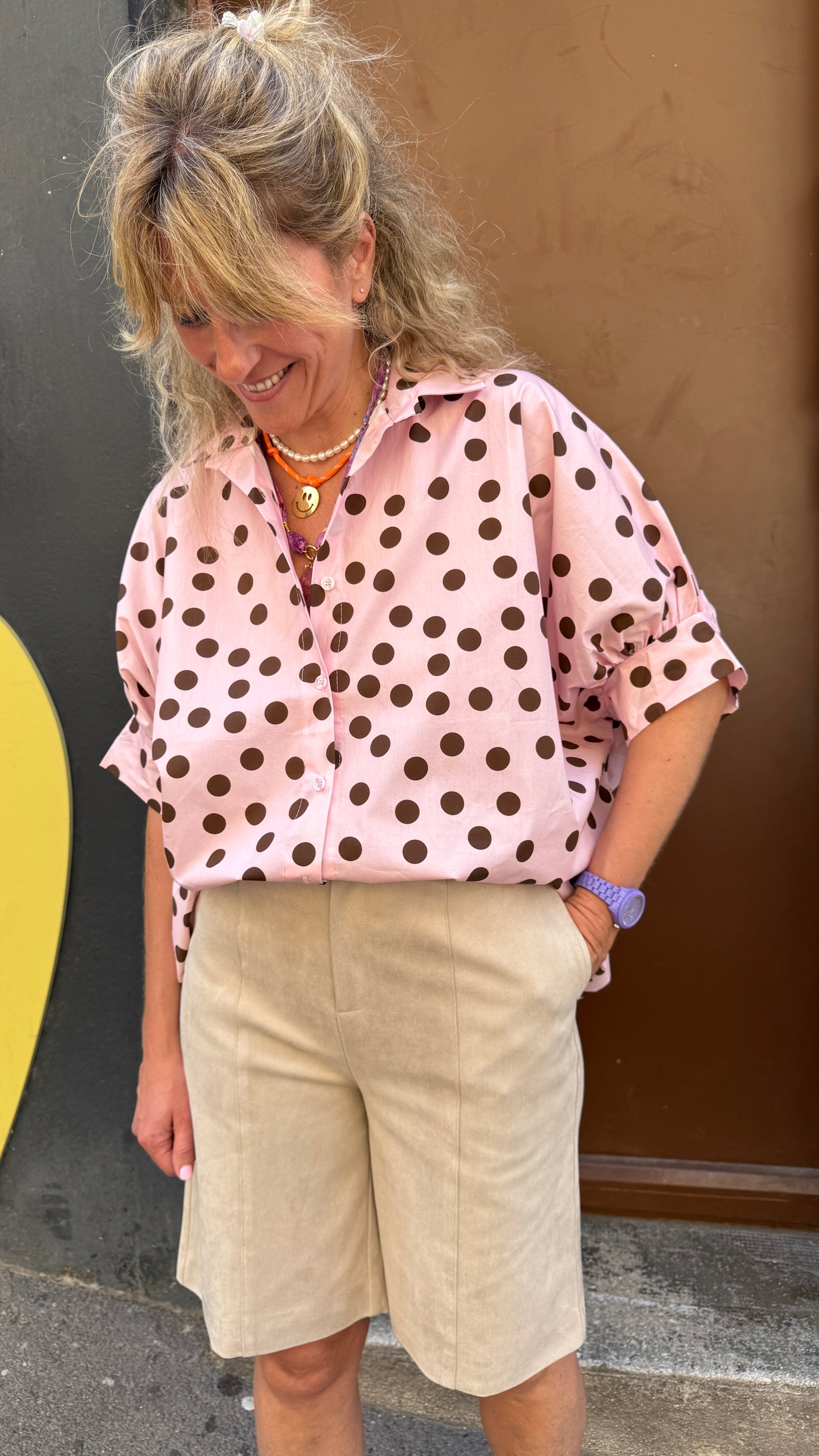 Chemise Pink Dot
