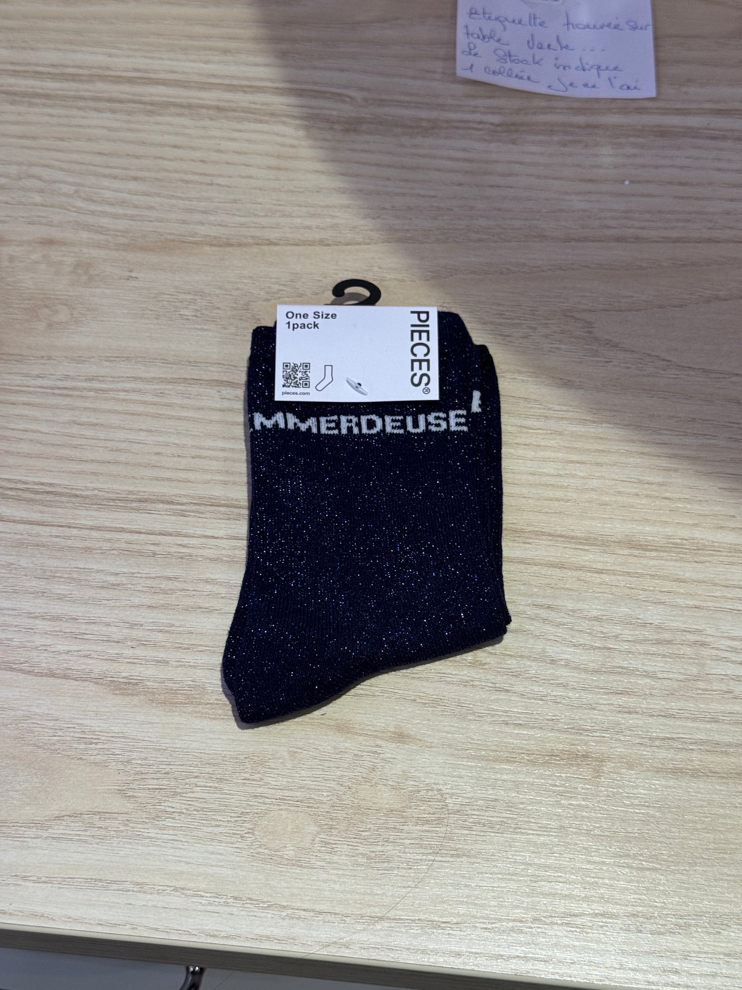 Chaussettes Paillettes mots doux !