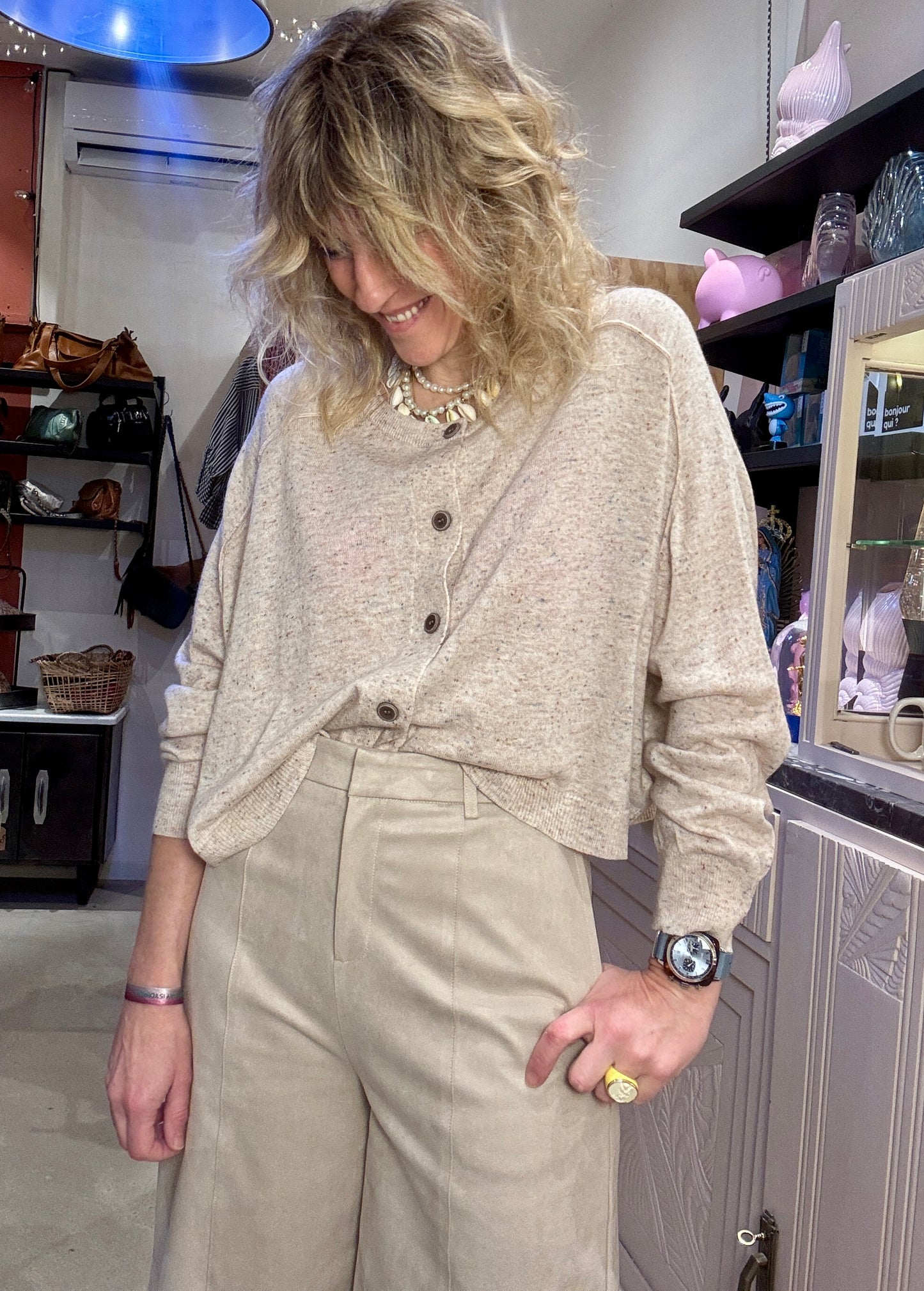 Gilet Maelie beige