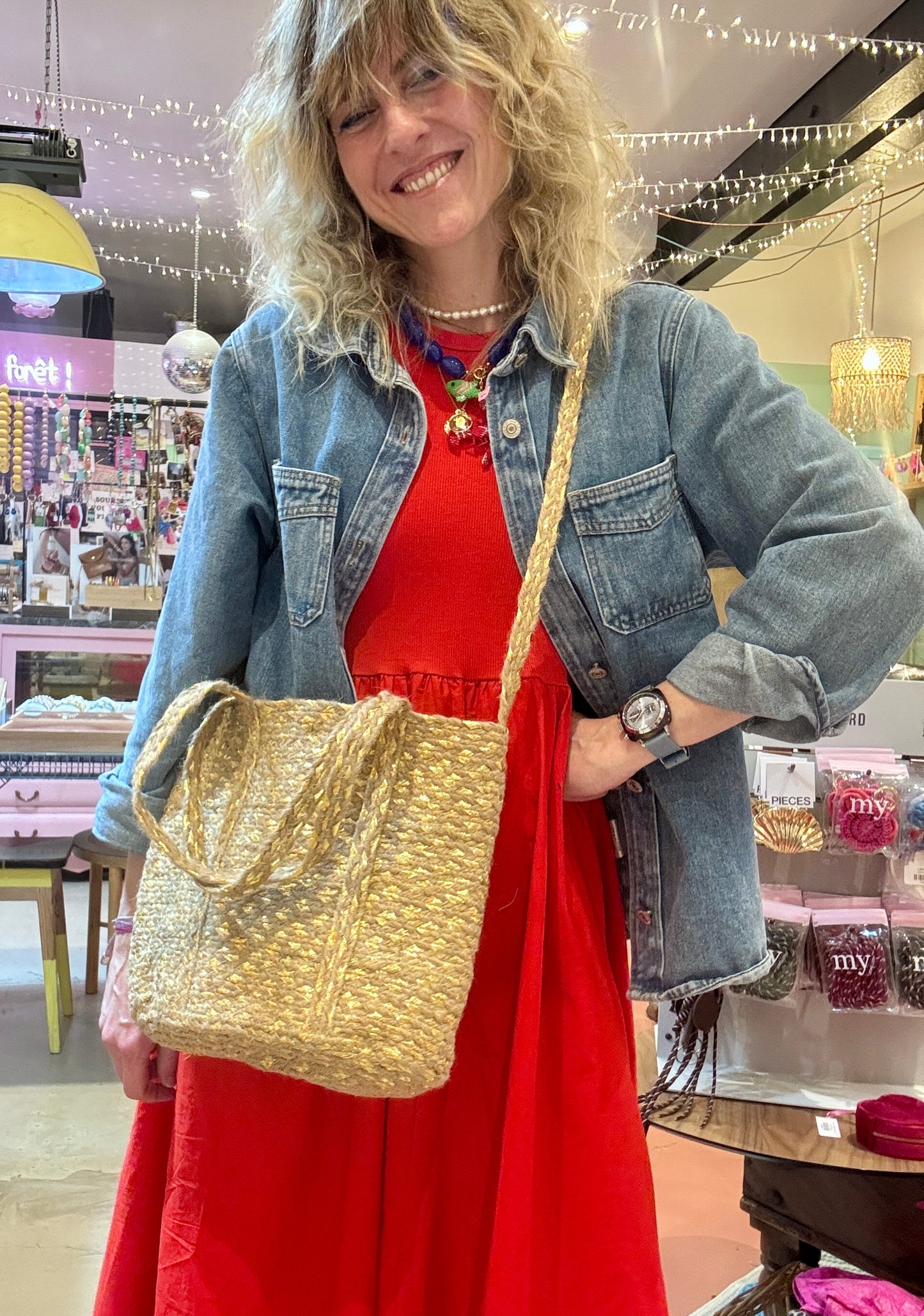 Panier Playa gold