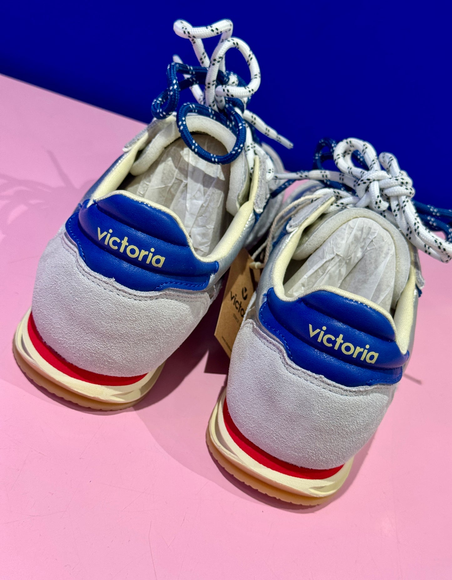 Baskets Vintage bleues