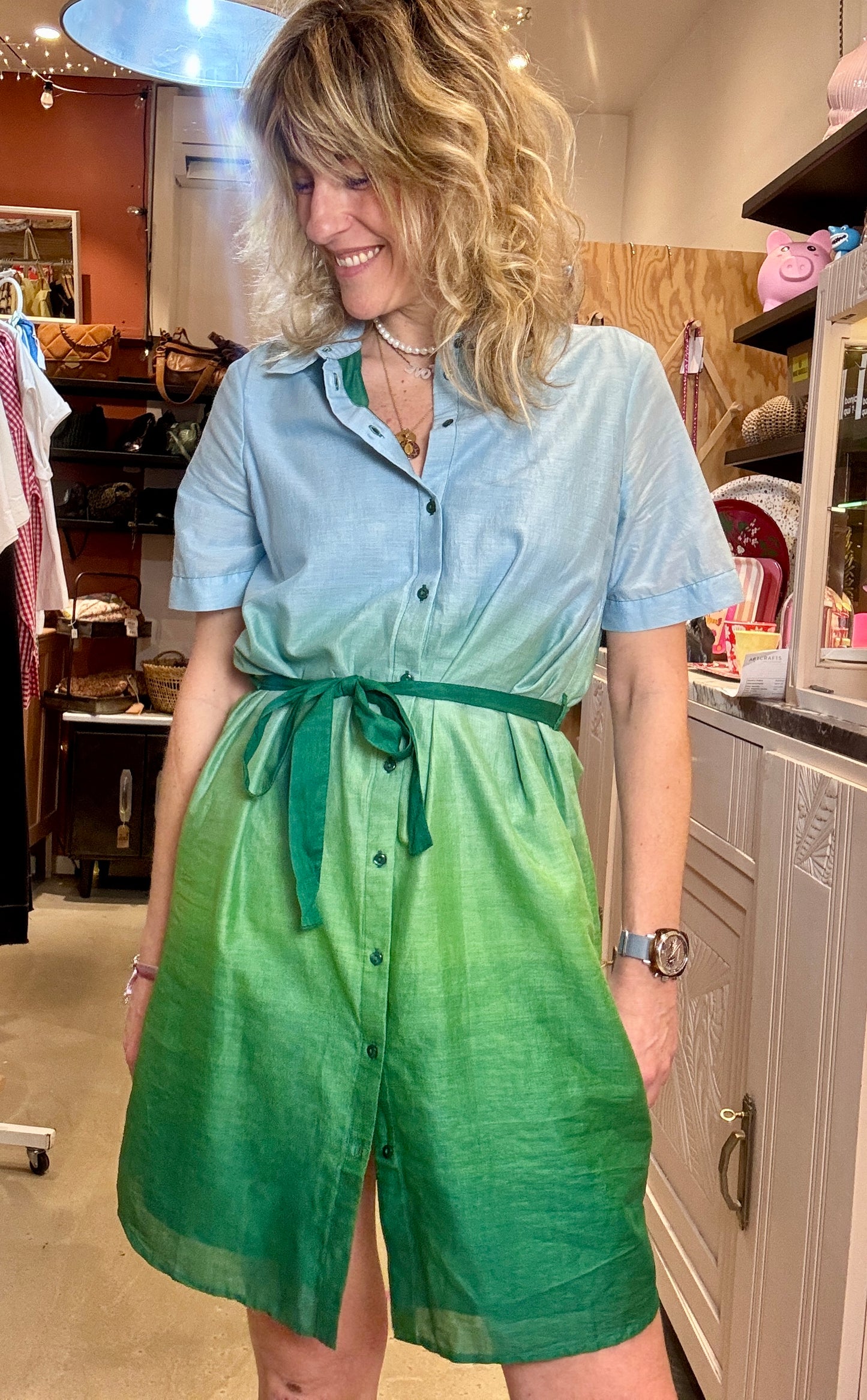 Robe Rainbow bleue