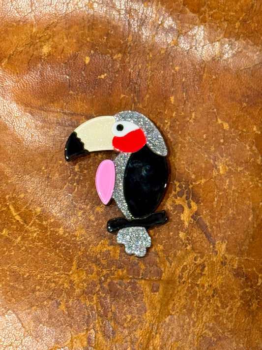 Broche Toucan noir