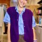 Gilet Teddy violet