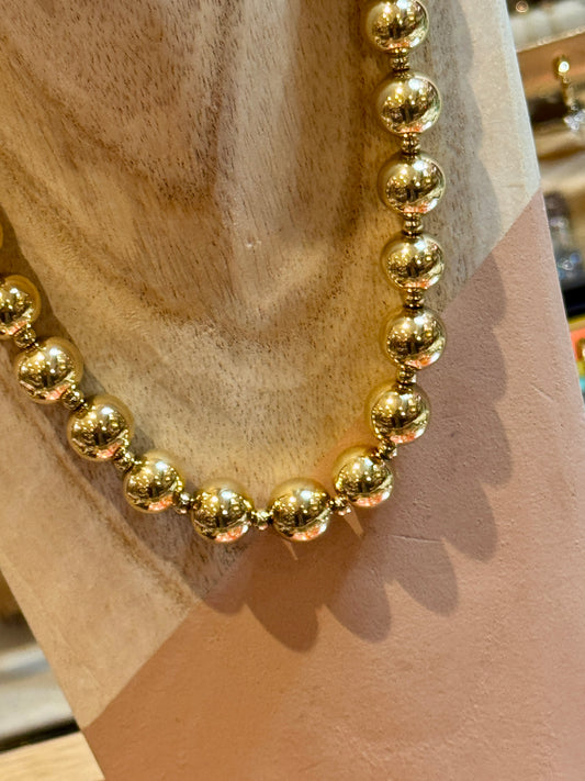 Collier Perles Or