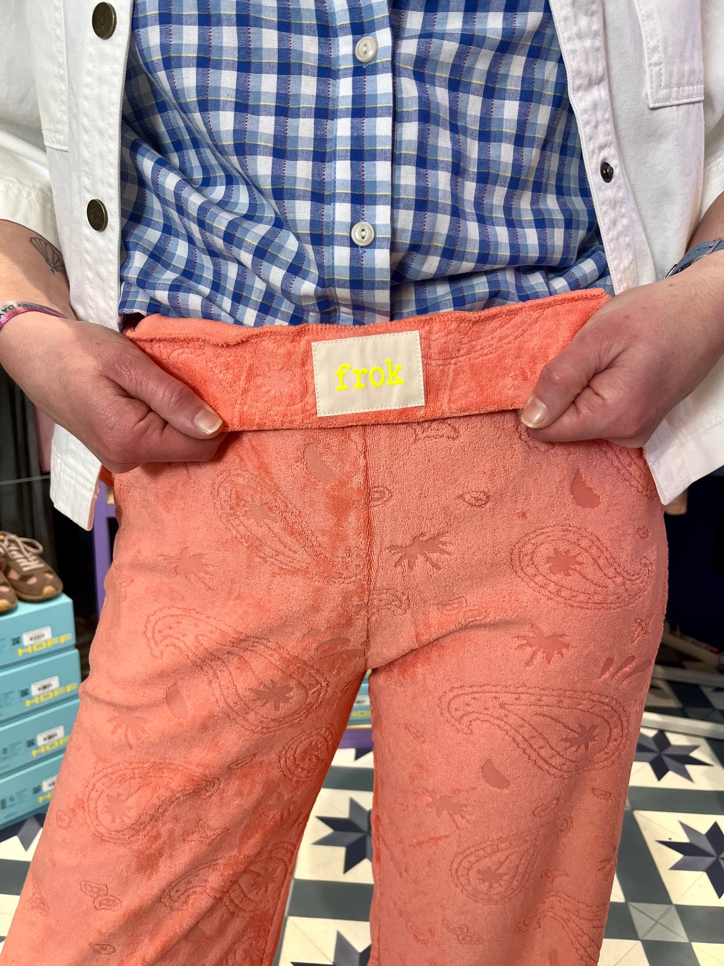 Pantalon Bob corail