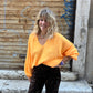 Pull Montagné Orange