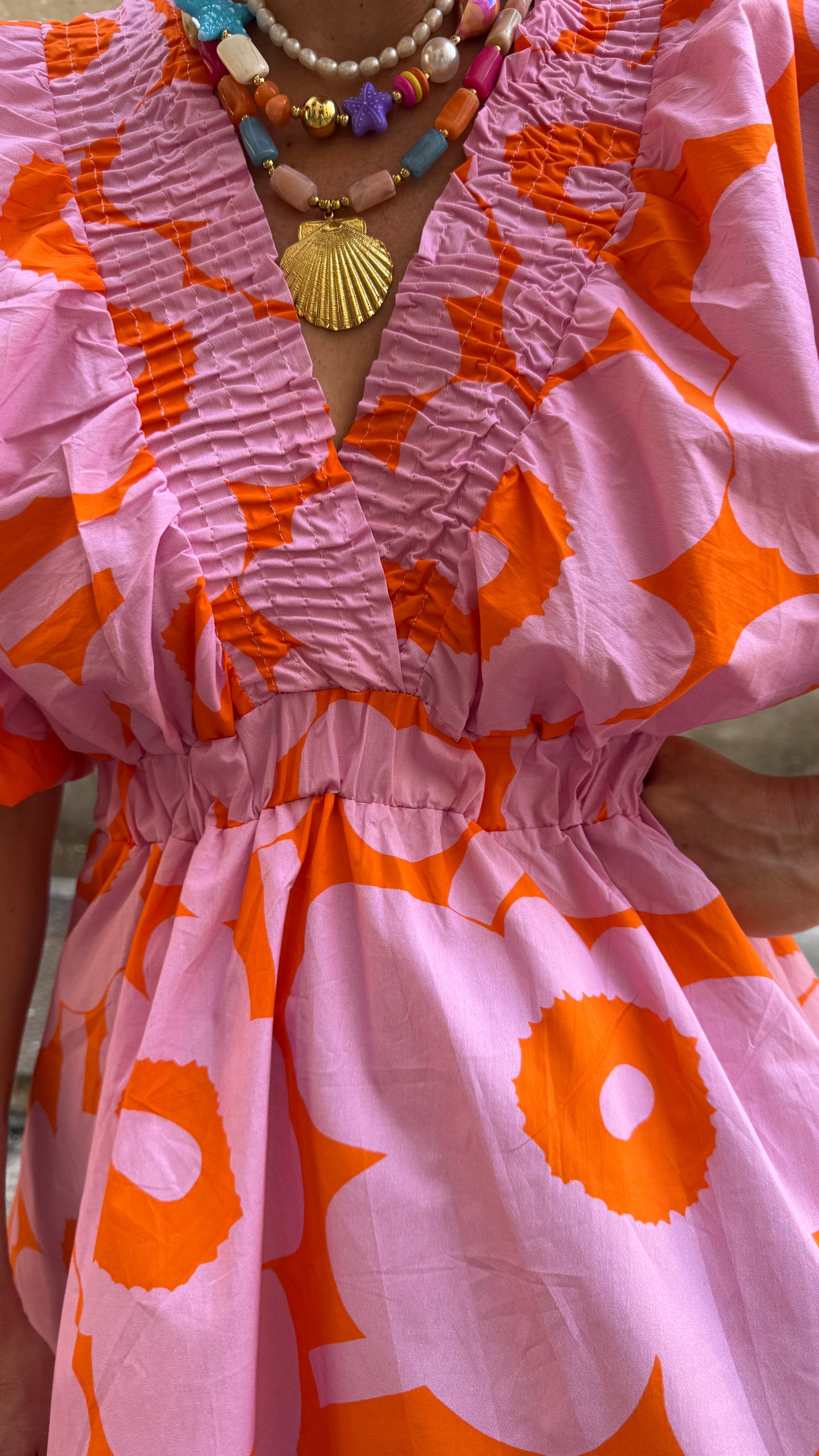 Robe Big Flowers rose