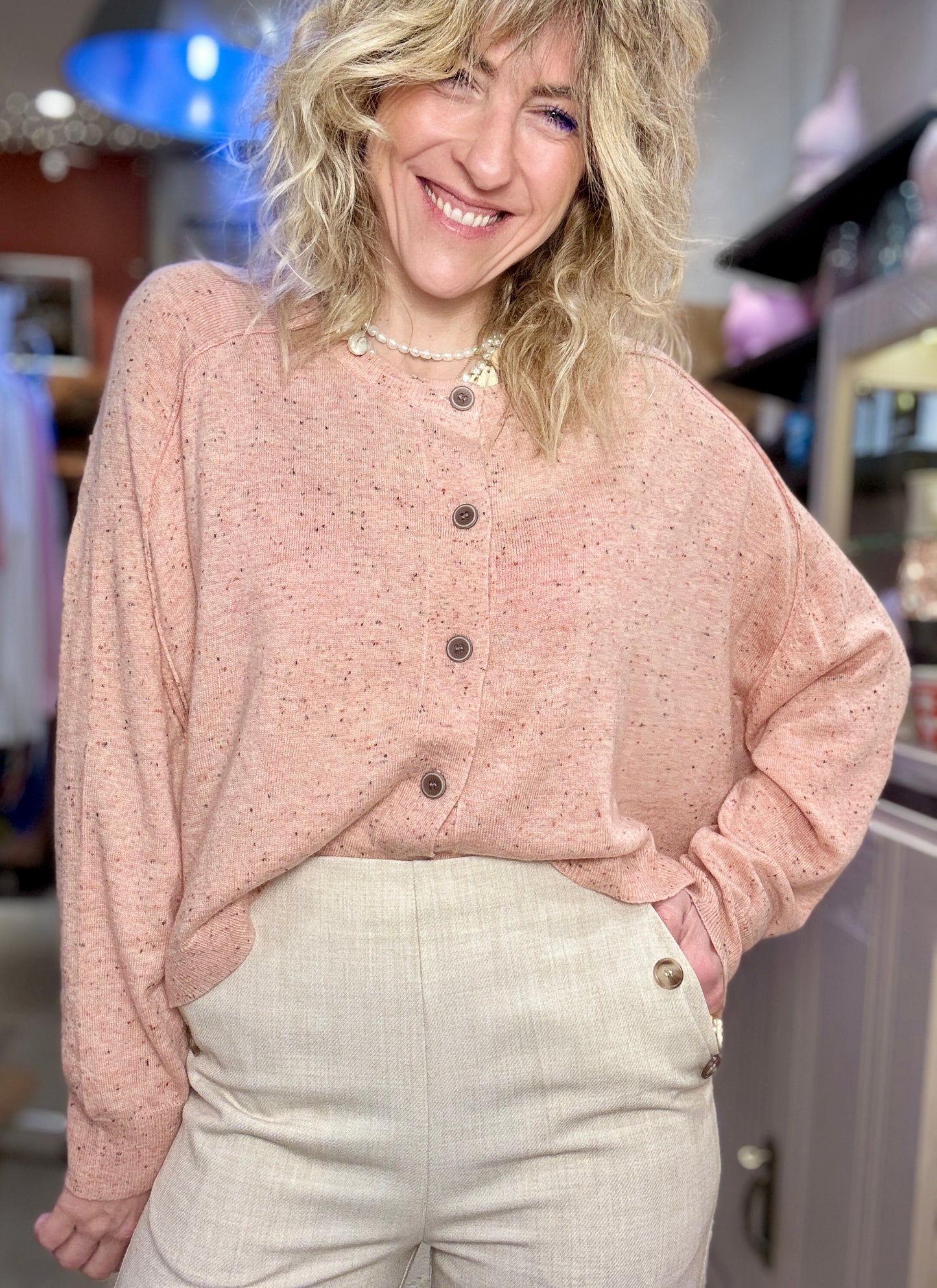 Gilet Maelie rose
