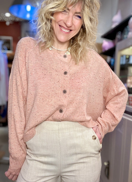 Gilet Maelie rose