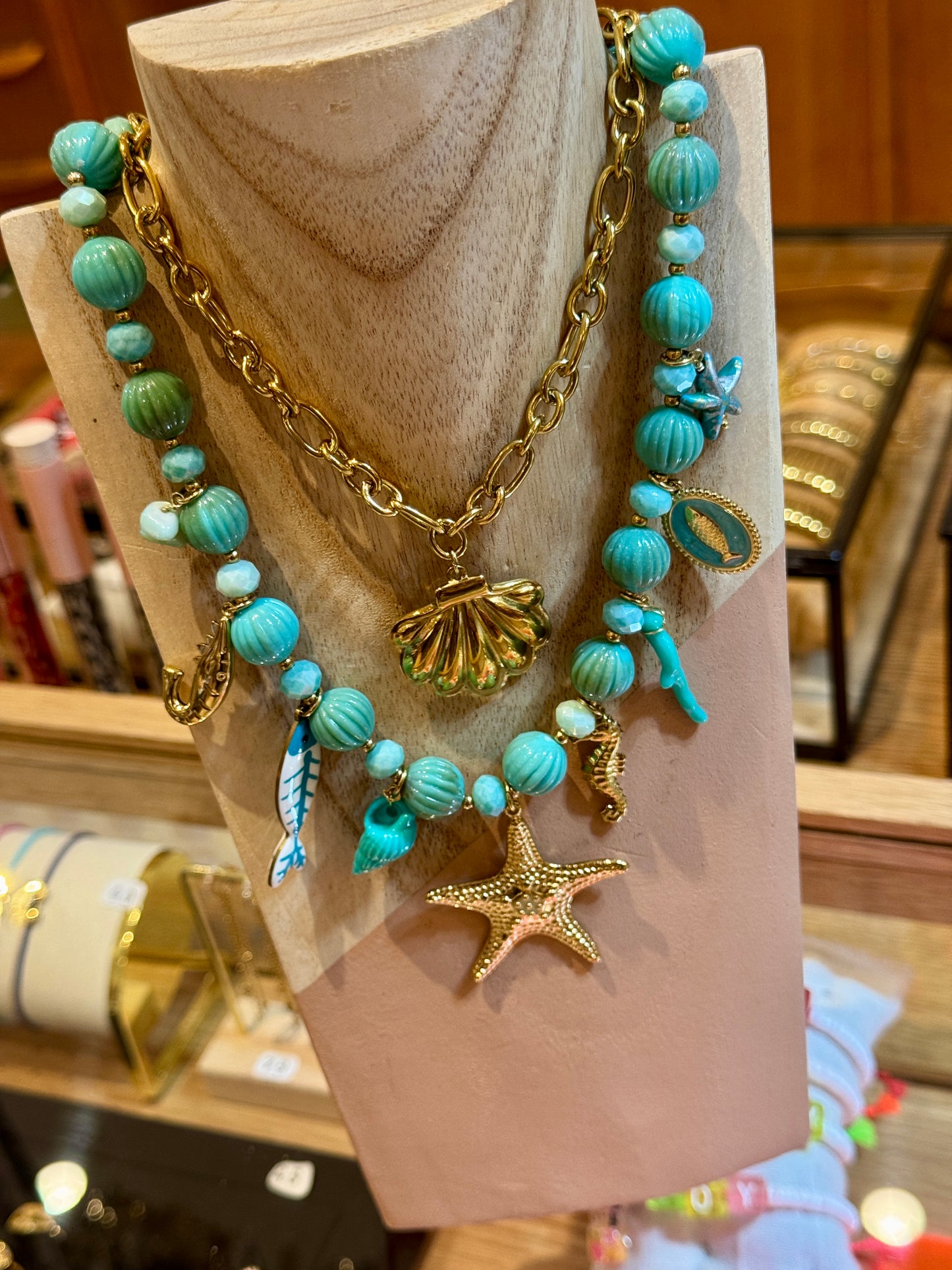 Collier Majorque bleu