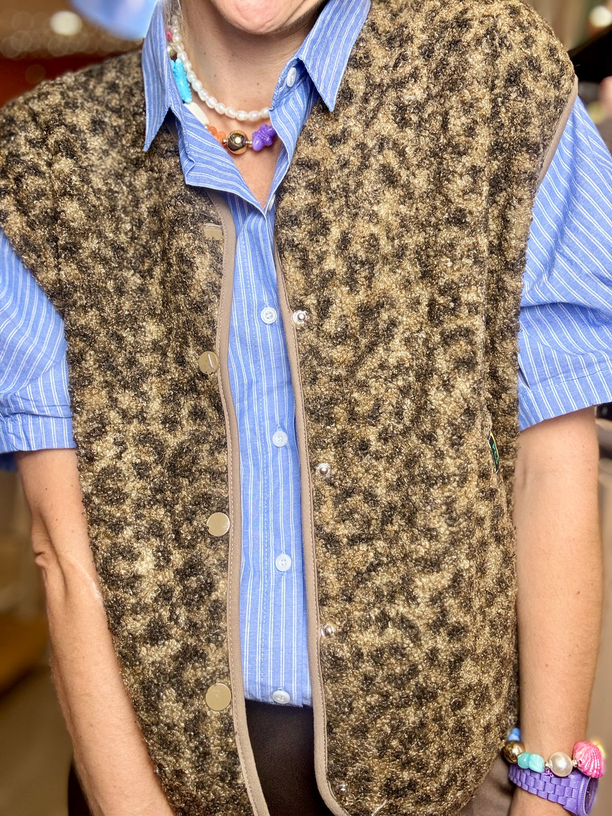 Gilet Teddy léo