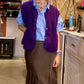 Gilet Teddy violet