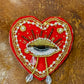 Broche Big Coeur rouge