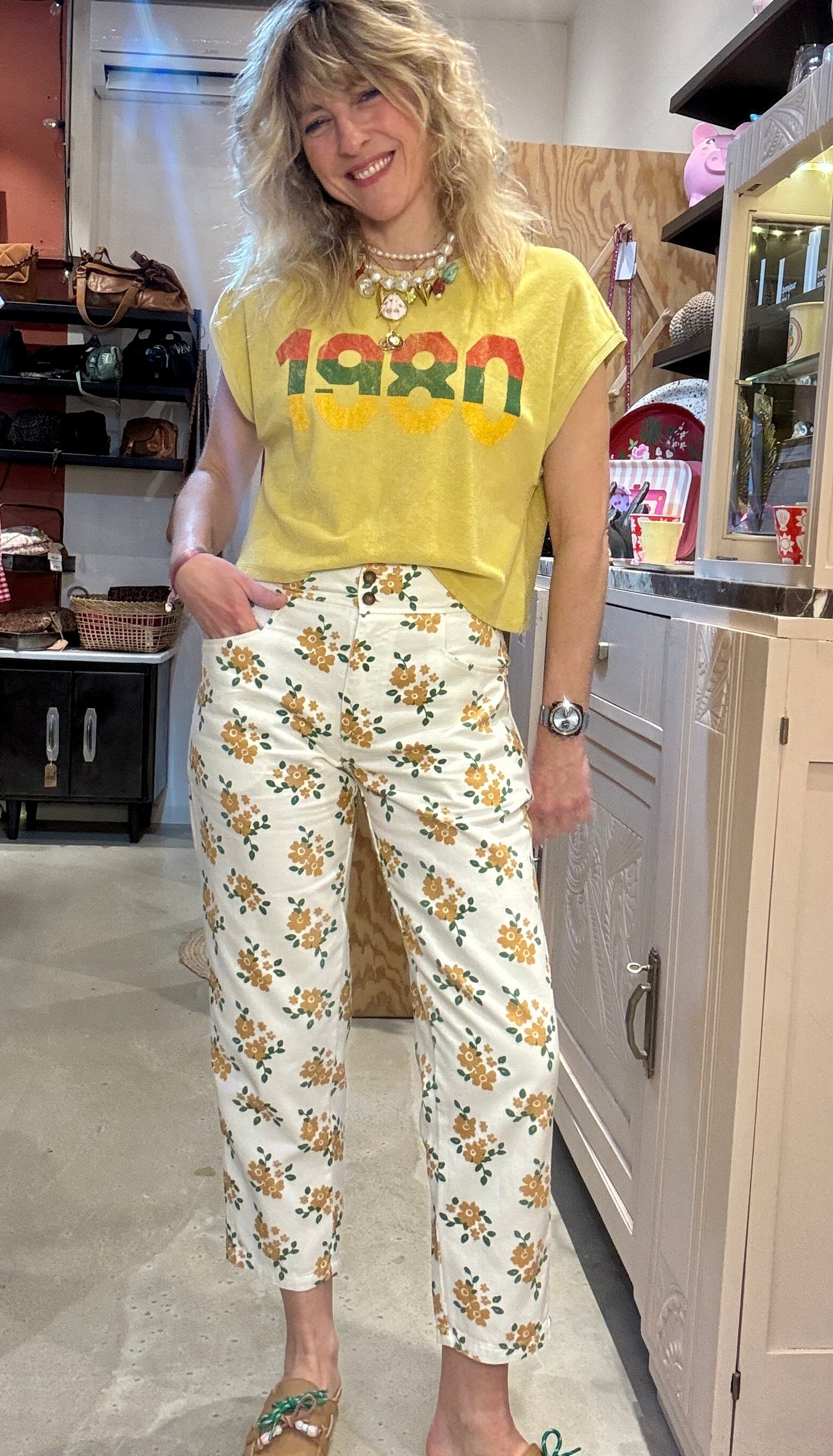 Pantalon Yellow Flowers