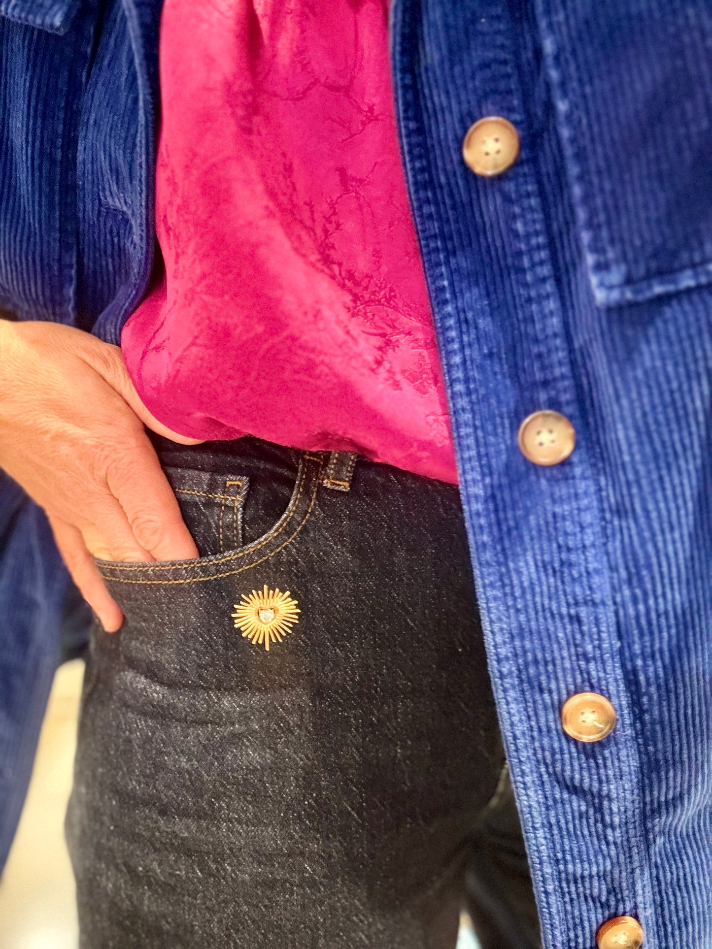 Broche Coeur Gold