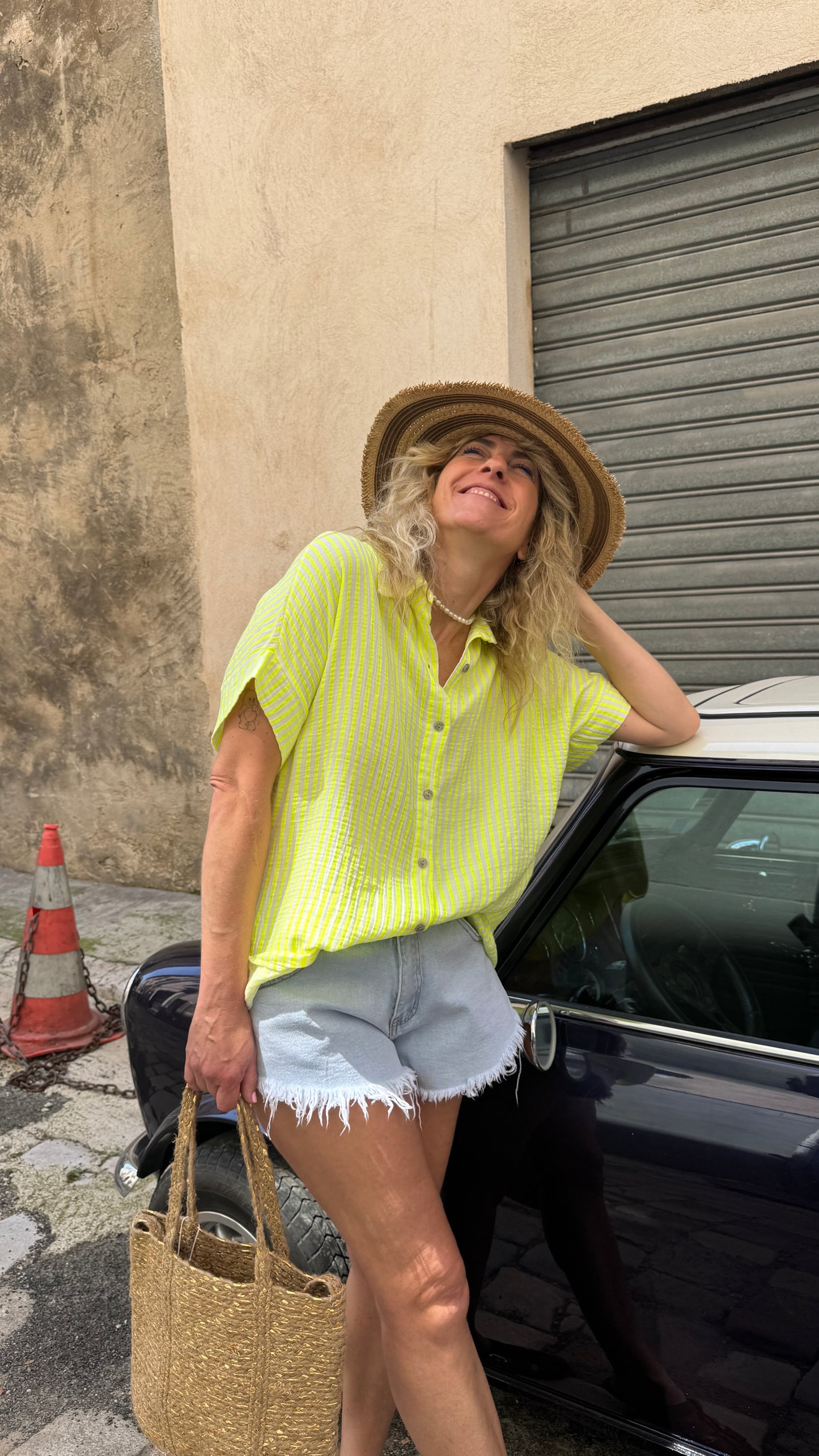 Chemise Line fluo jaune