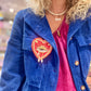 Broche Big Coeur rouge