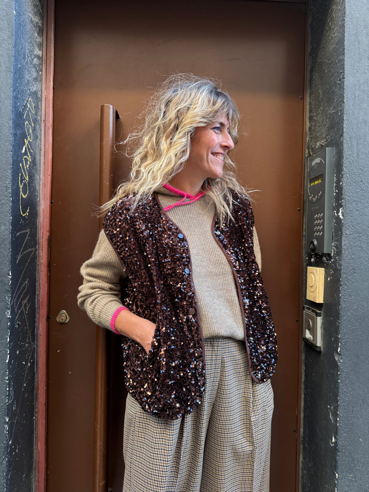 Gilet Abba choco