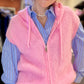 Gilet Hoodie rose