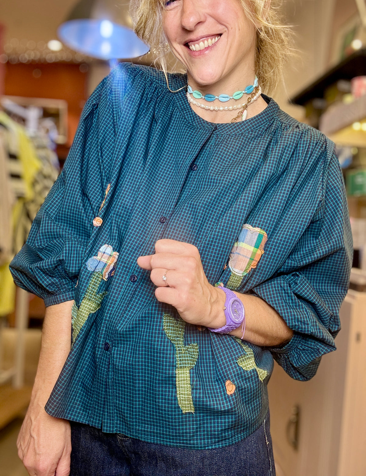Chemise Janet bleue