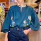 Chemise Janet bleue