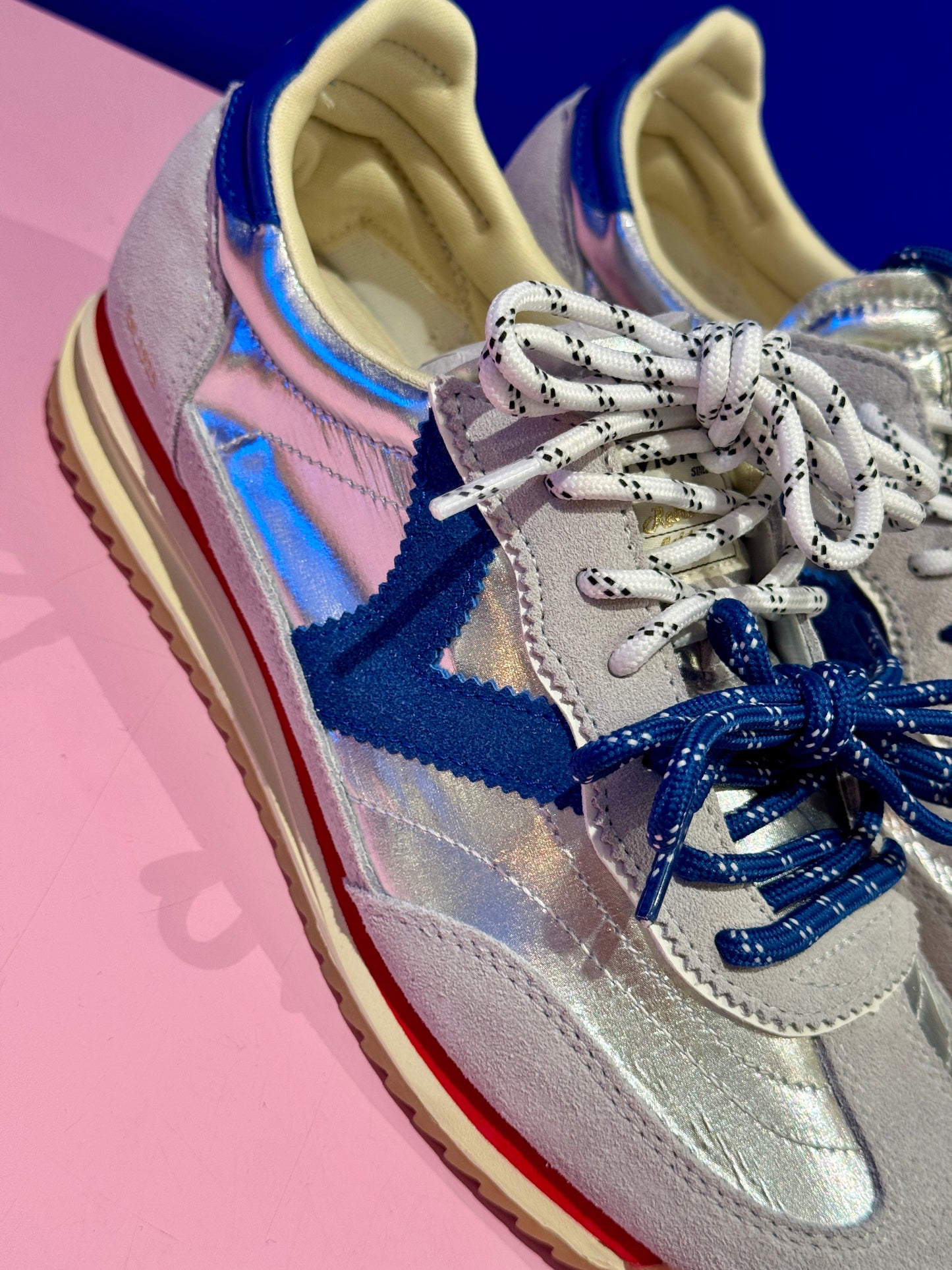 Baskets Vintage bleues