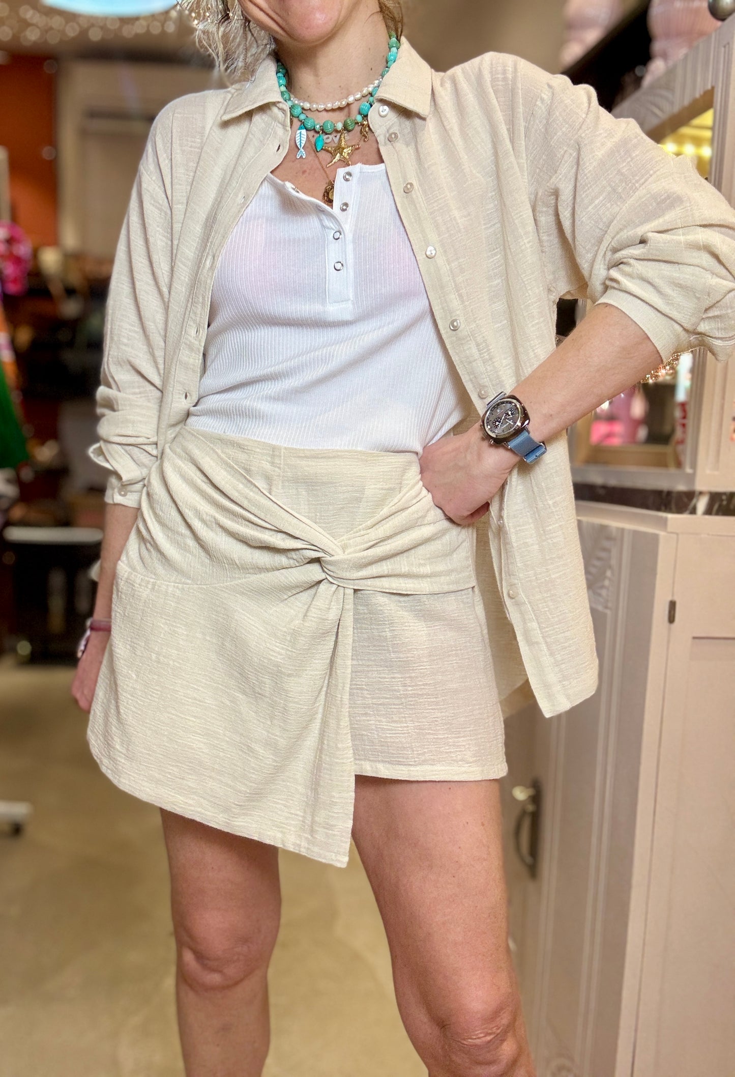 Short Jupe Sable