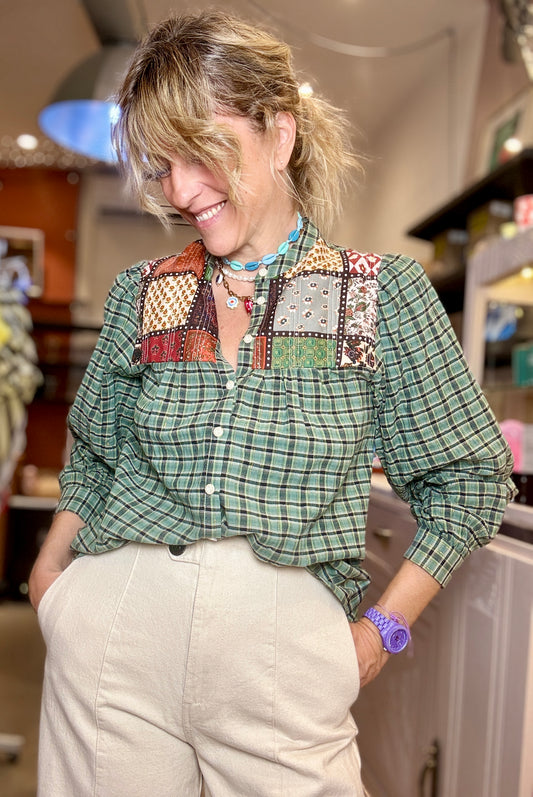 Chemise Nolan patchwork