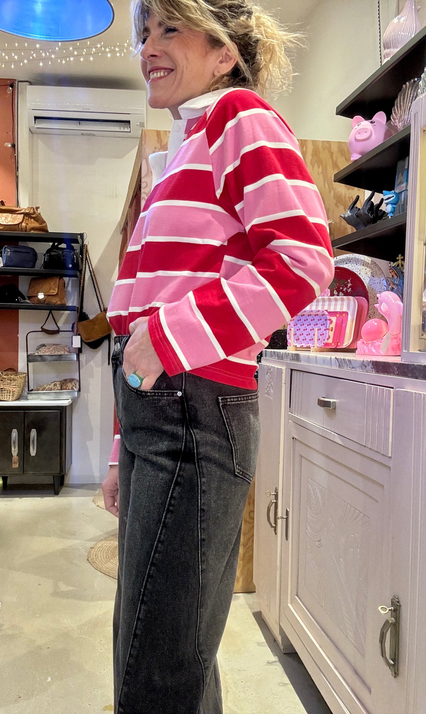 Jean Janis noir délavé